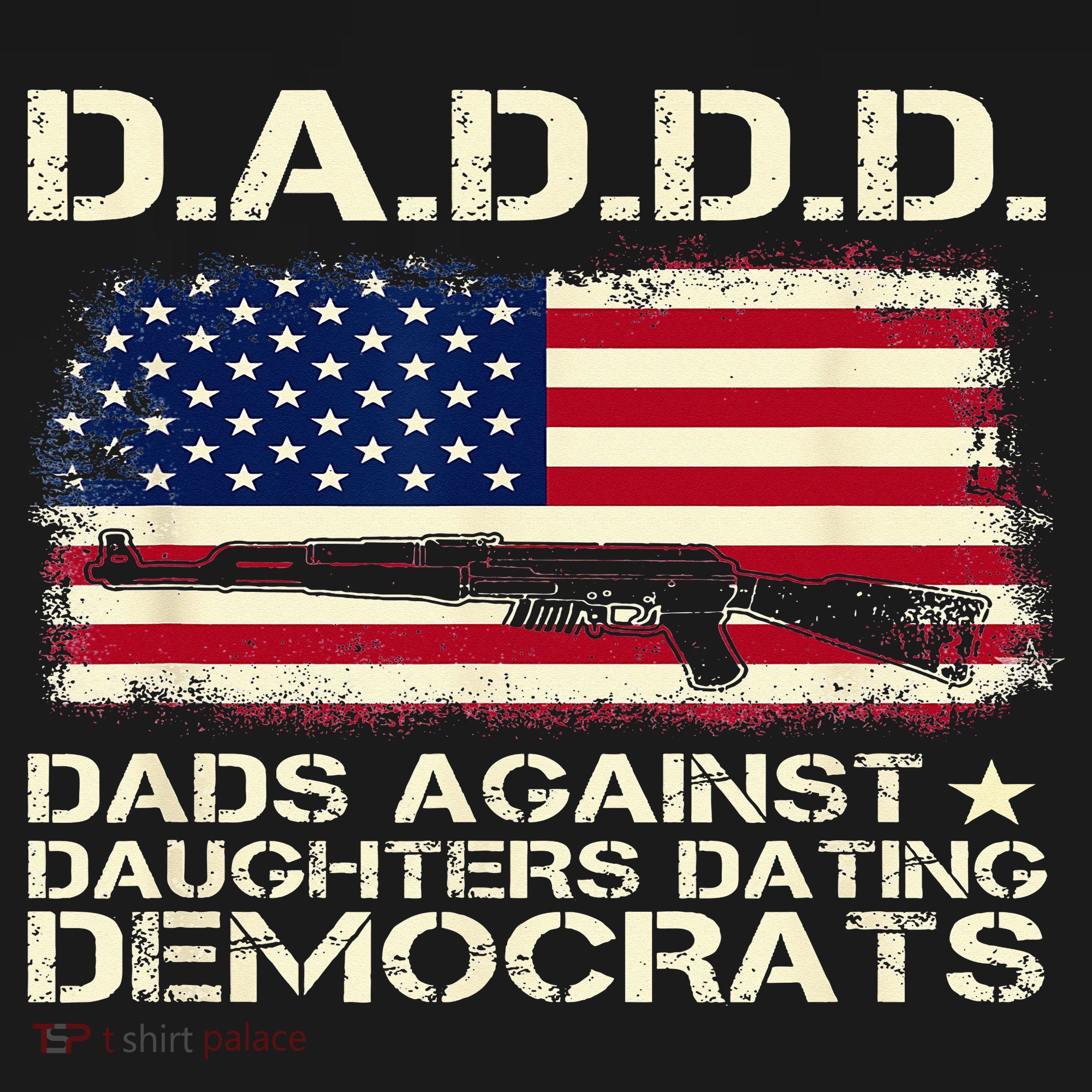 DADDD Dads Against Daughter Dating Democrats Father's Day Women's Tank Top