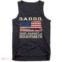 DADDD Dads Against Daughter Dating Democrats Father's Day Tank Top thumb 0