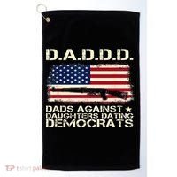 DADDD Dads Against Daughter Dating Democrats Father's Day Golf Towel thumb 0