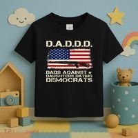 DADDD Dads Against Daughter Dating Democrats Father's Day Toddler T-Shirt thumb 3