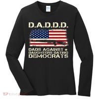 DADDD Dads Against Daughter Dating Democrats Father's Day Women's Long Sleeve Shirt thumb 0