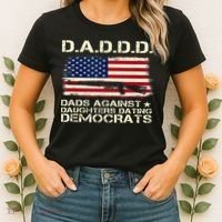 DADDD Dads Against Daughter Dating Democrats Father's Day Women's T-Shirt thumb 2