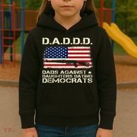 DADDD Dads Against Daughter Dating Democrats Father's Day Kids Hoodie thumb 3