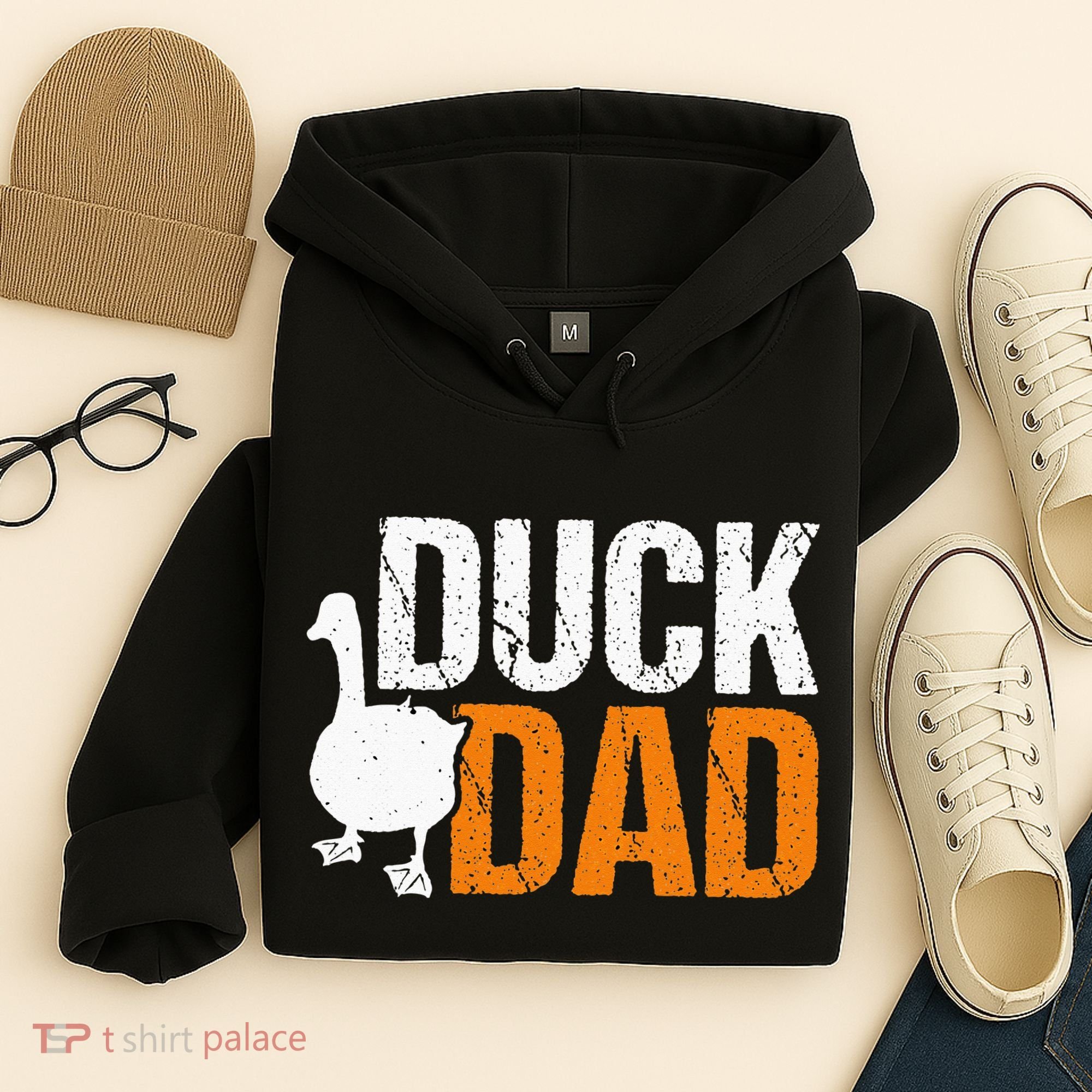 Duck Dad Animal Lover Cute Ducks Themed Hoodie
