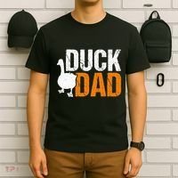 Duck Dad Animal Lover Cute Ducks Themed T-Shirt thumb 6