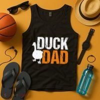 Duck Dad Animal Lover Cute Ducks Themed Tank Top thumb 4