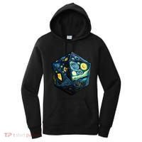 D20 Dice Art Van Gogh Starry Night Cool Realistic D20 Dice Women's Hoodie thumb 0
