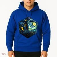 D20 Dice Art Van Gogh Starry Night Cool Realistic D20 Dice Hoodie thumb 2