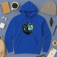 D20 Dice Art Van Gogh Starry Night Cool Realistic D20 Dice Hoodie thumb 3