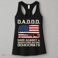 DADDD Dads Against Daughter Dating Democrats Father's Day Women's Tank Top thumb 3