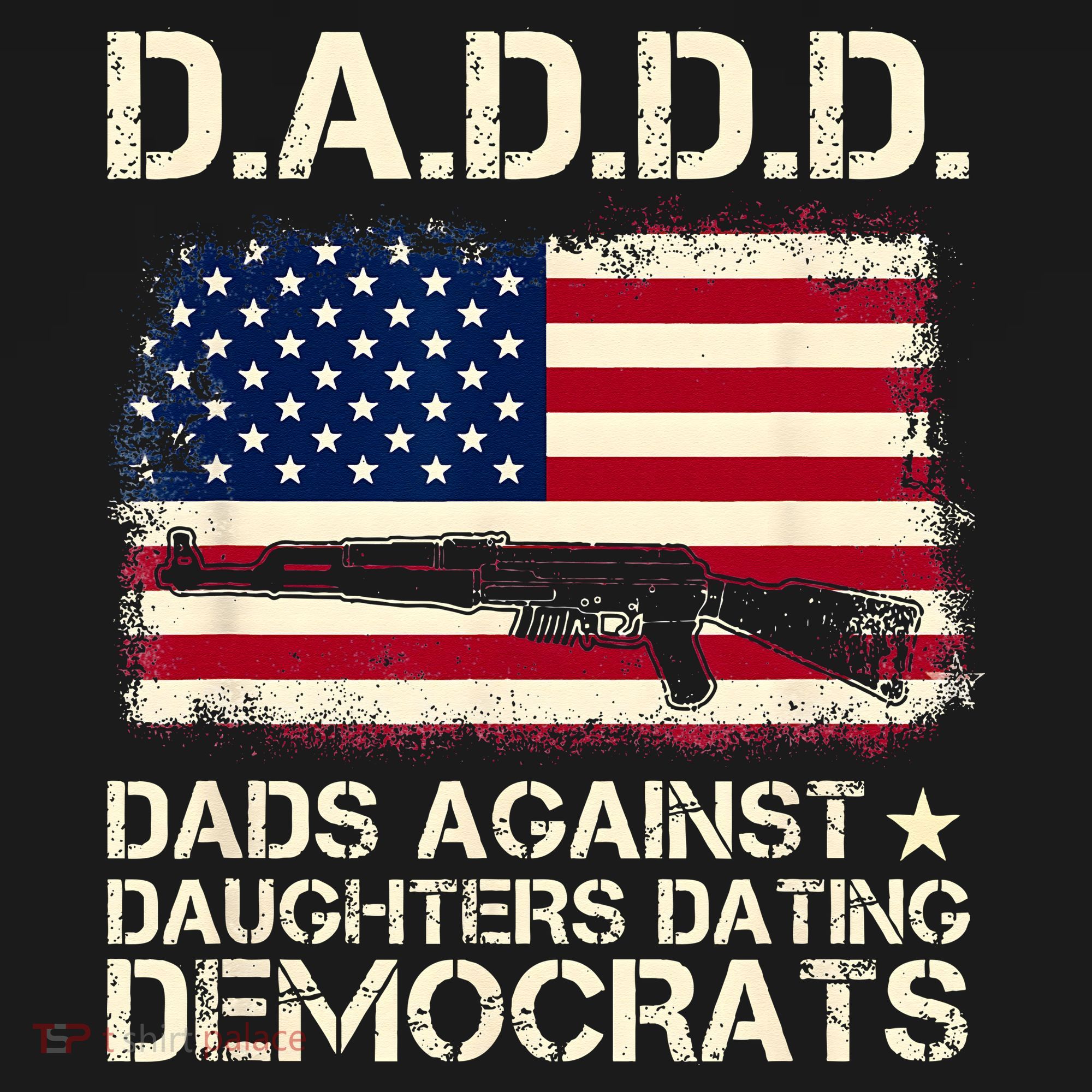 DADDD Dads Against Daughter Dating Democrats Father's Day Women's Tank Top