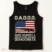 DADDD Dads Against Daughter Dating Democrats Father's Day Tank Top thumb 2