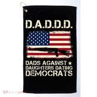 DADDD Dads Against Daughter Dating Democrats Father's Day Golf Towel thumb 0