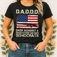 DADDD Dads Against Daughter Dating Democrats Father's Day Women's T-Shirt thumb 2