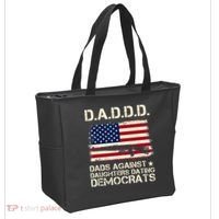 DADDD Dads Against Daughter Dating Democrats Father's Day Tote Bag thumb 2
