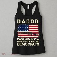 DADDD Dads Against Daughter Dating Democrats Fathers Day Women's Tank Top thumb 3