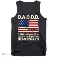 DADDD Dads Against Daughter Dating Democrats Fathers Day Tank Top thumb 0
