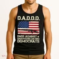 DADDD Dads Against Daughter Dating Democrats Fathers Day Tank Top thumb 3