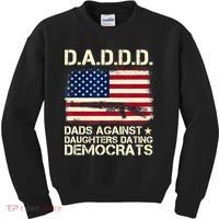 DADDD Dads Against Daughter Dating Democrats Fathers Day Kids Sweatshirt thumb 0