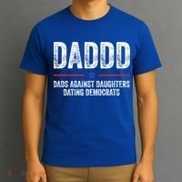 Daddd Dads Against Daughters Dating Democrats Gift T-Shirt thumb 3