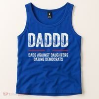 Daddd Dads Against Daughters Dating Democrats Gift Tank Top thumb 2