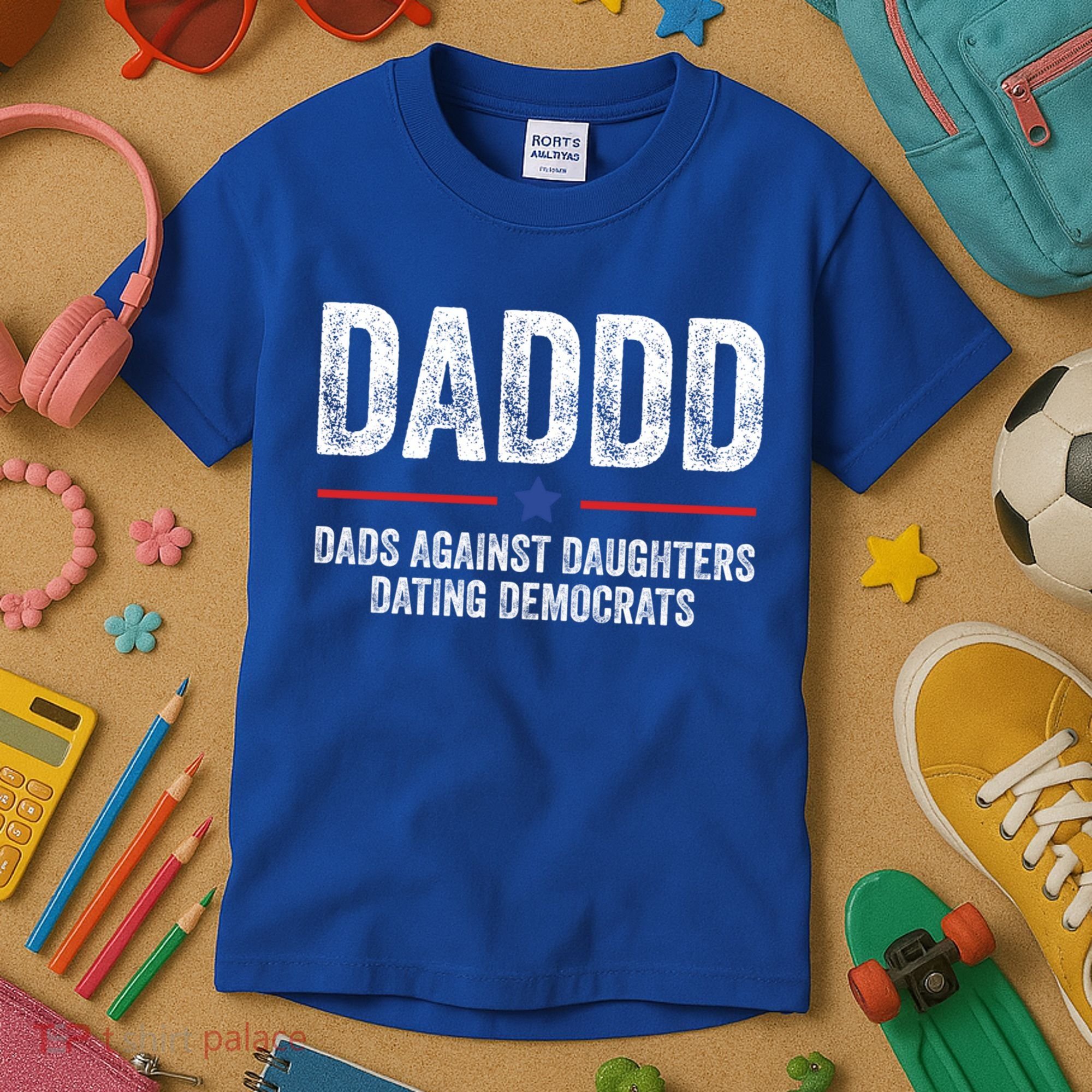 Daddd Dads Against Daughters Dating Democrats Gift Kids T-Shirt