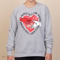 Devils Dice Angels Eyes Valentines Day Women's Sweatshirt thumb 0