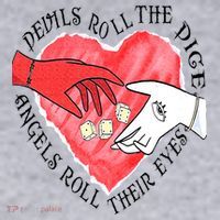 Devils Dice Angels Eyes Valentines Day Women's Sweatshirt thumb 2