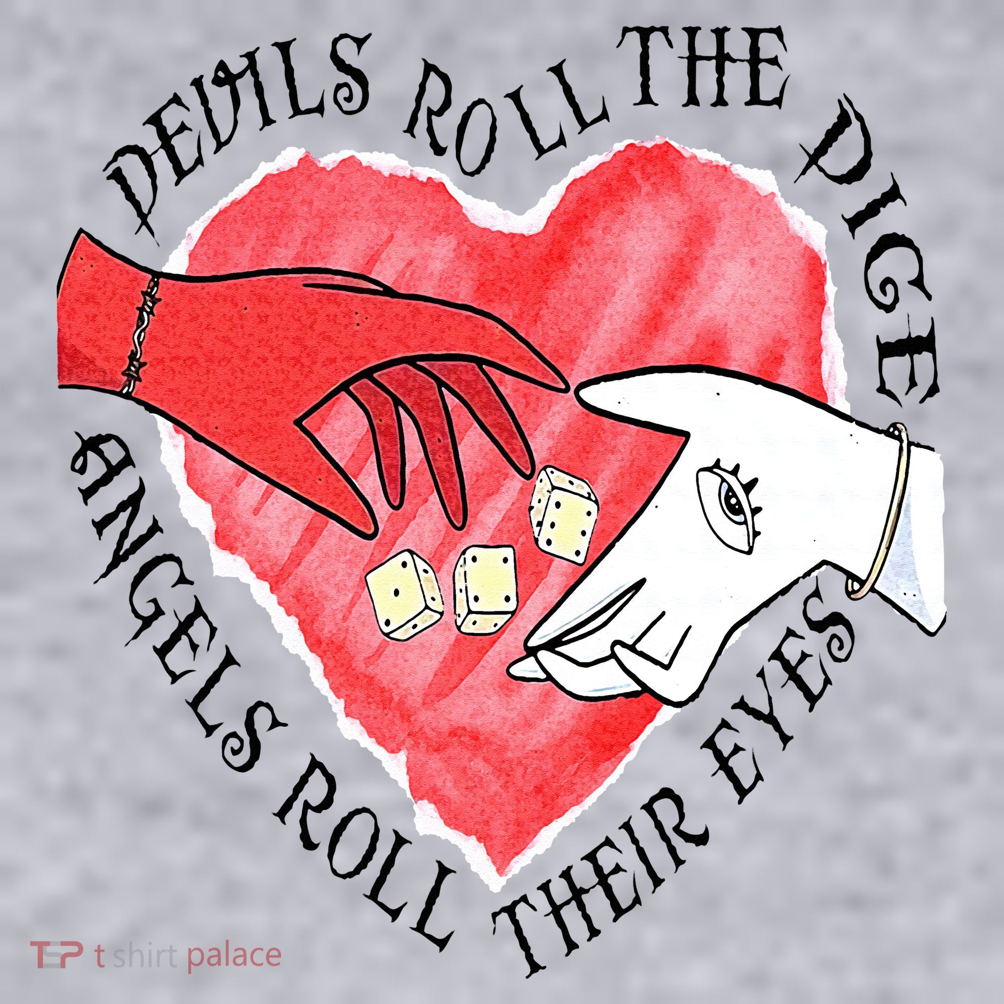 Devils Dice Angels Eyes Valentines Day Women's Sweatshirt