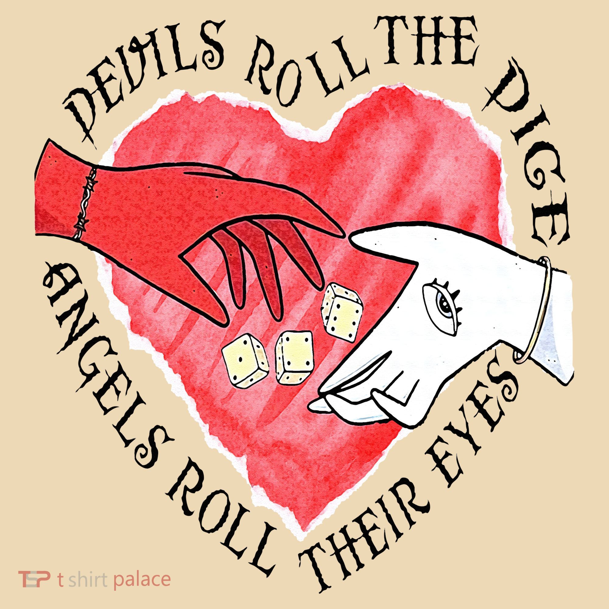 Devils Dice Angels Eyes Valentines Day Tote Bag