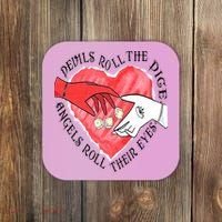 Devils Dice Angels Eyes Valentines Day Coaster thumb 0