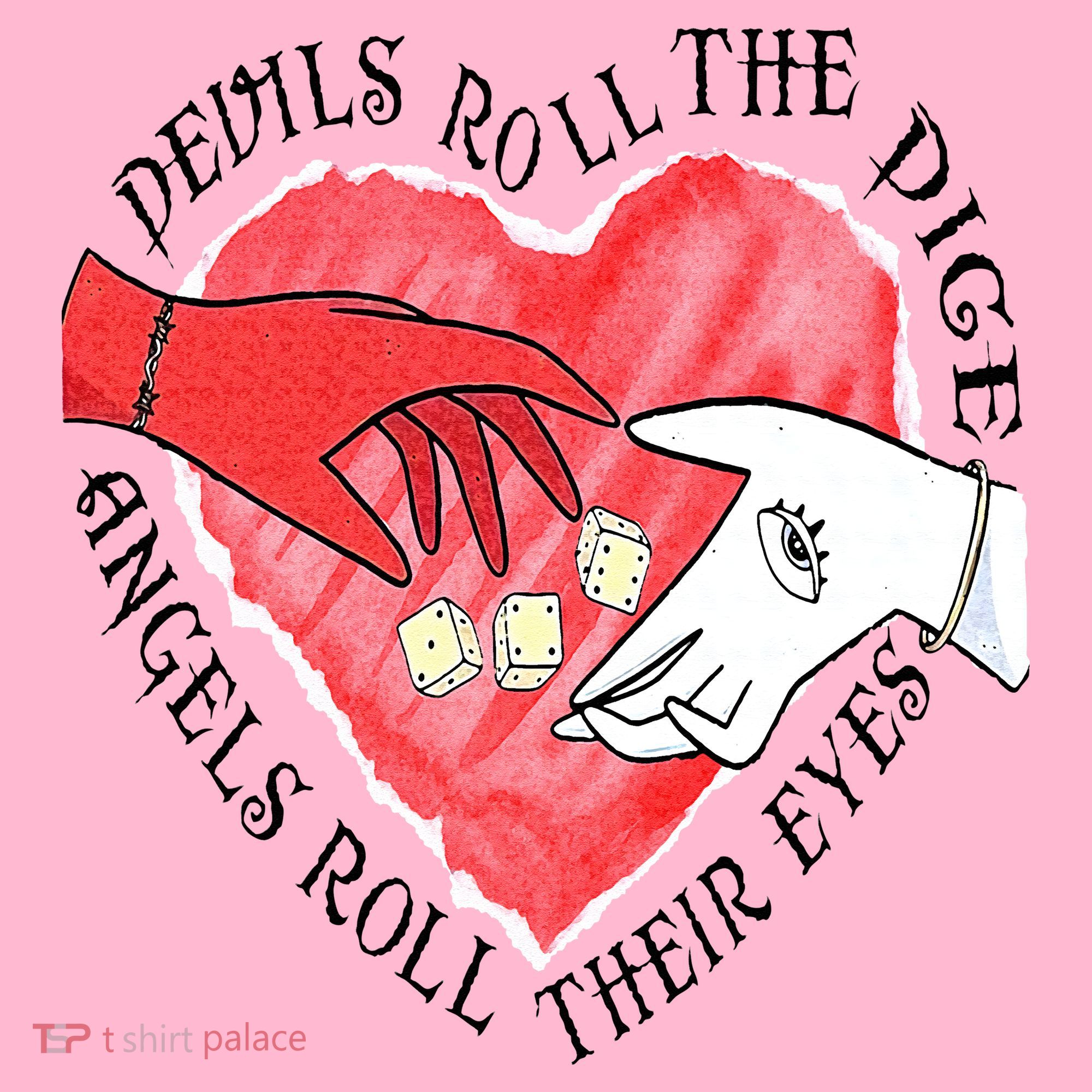 Devils Dice Angels Eyes Valentines Day Coaster