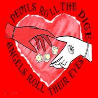 Devils Dice Angels Eyes Valentines Day Santa Hat thumb 1