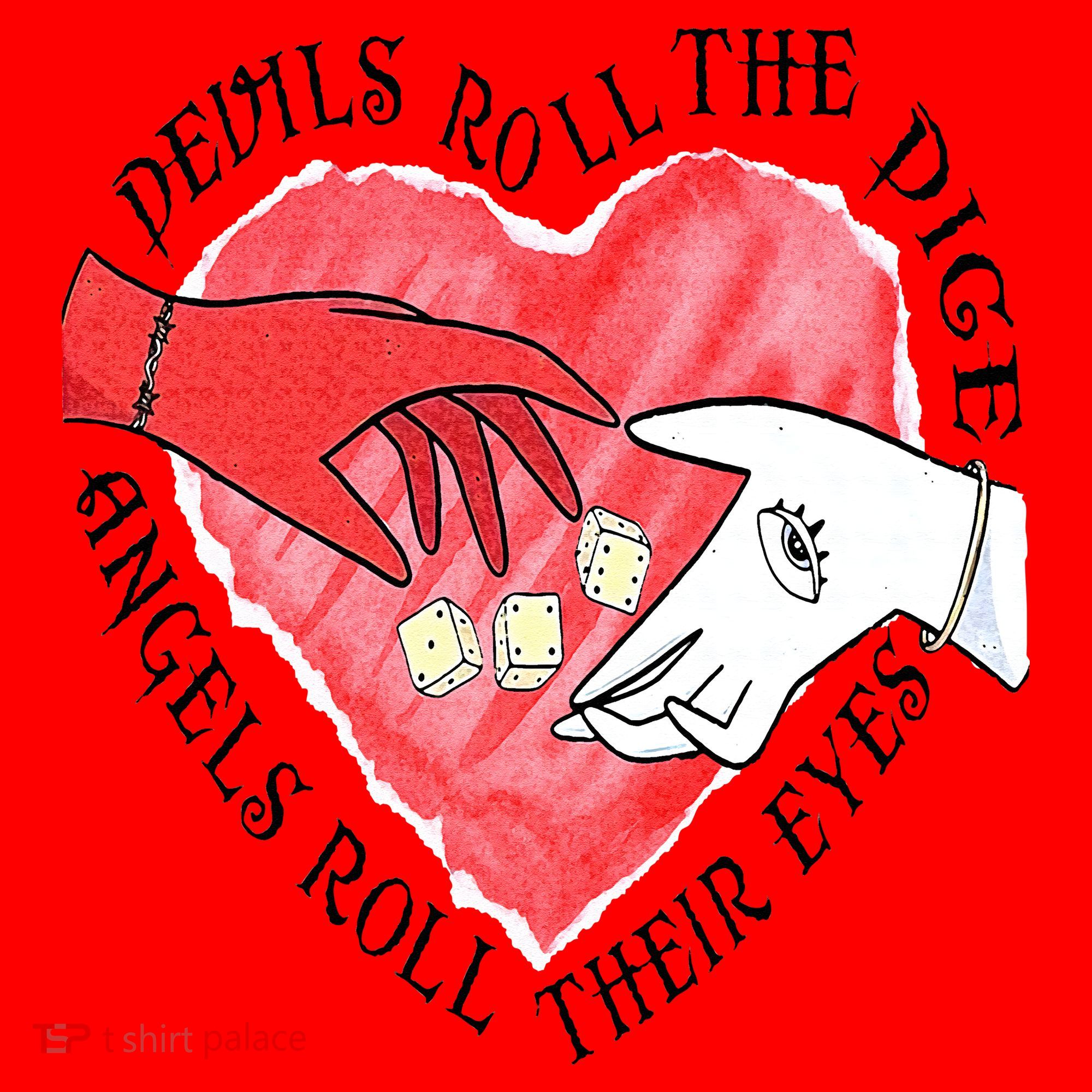 Devils Dice Angels Eyes Valentines Day Santa Hat