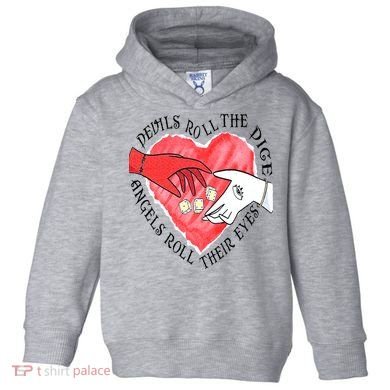 Devils Dice Angels Eyes Valentines Day Toddler Hoodie