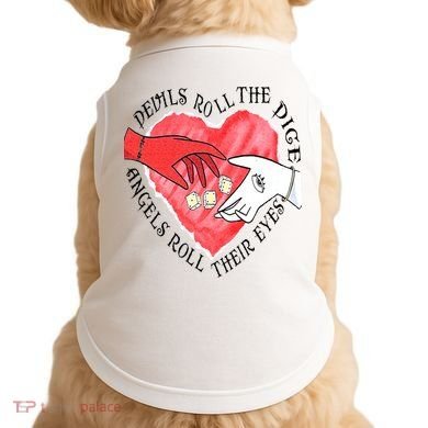 Devils Dice Angels Eyes Valentines Day Doggie Tank