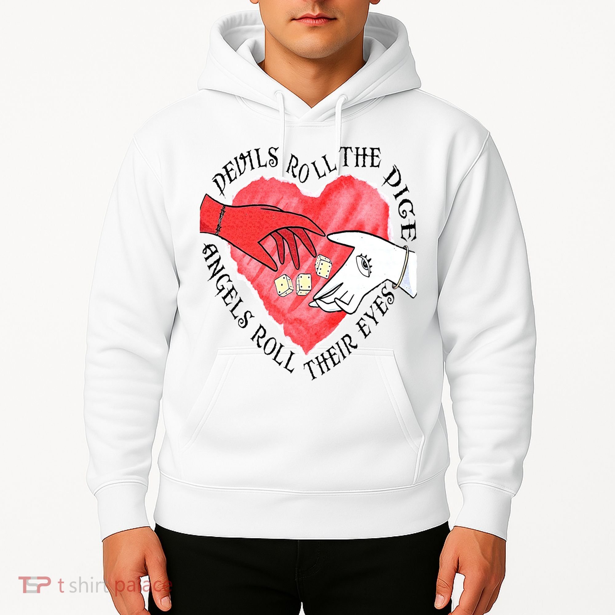 Devils Dice Angels Eyes Valentines Day Hoodie