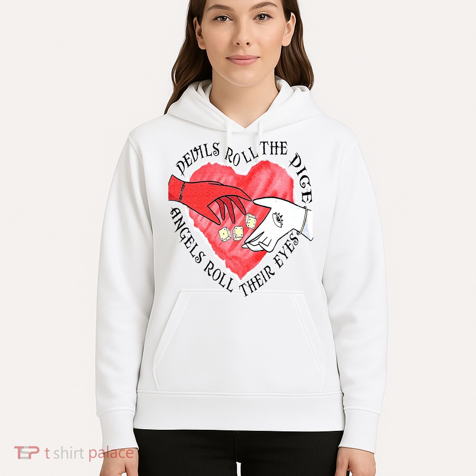Devils Dice Angels Eyes Valentines Day Hoodie