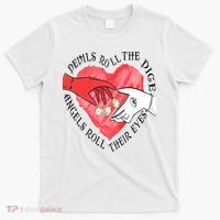 Devils Dice Angels Eyes Valentines Day T-Shirt thumb 0