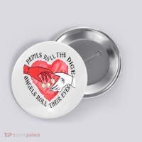 Devils Dice Angels Eyes Valentines Day Button thumb 0