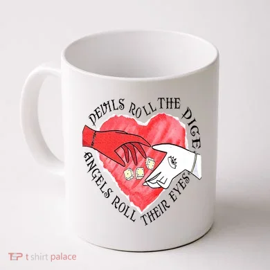 Devils Dice Angels Eyes Valentines Day Coffee Mug