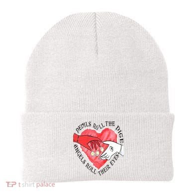 Devils Dice Angels Eyes Valentines Day Beanie