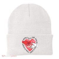 Devils Dice Angels Eyes Valentines Day Beanie thumb 0