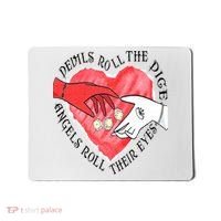 Devils Dice Angels Eyes Valentines Day Mousepad thumb 0
