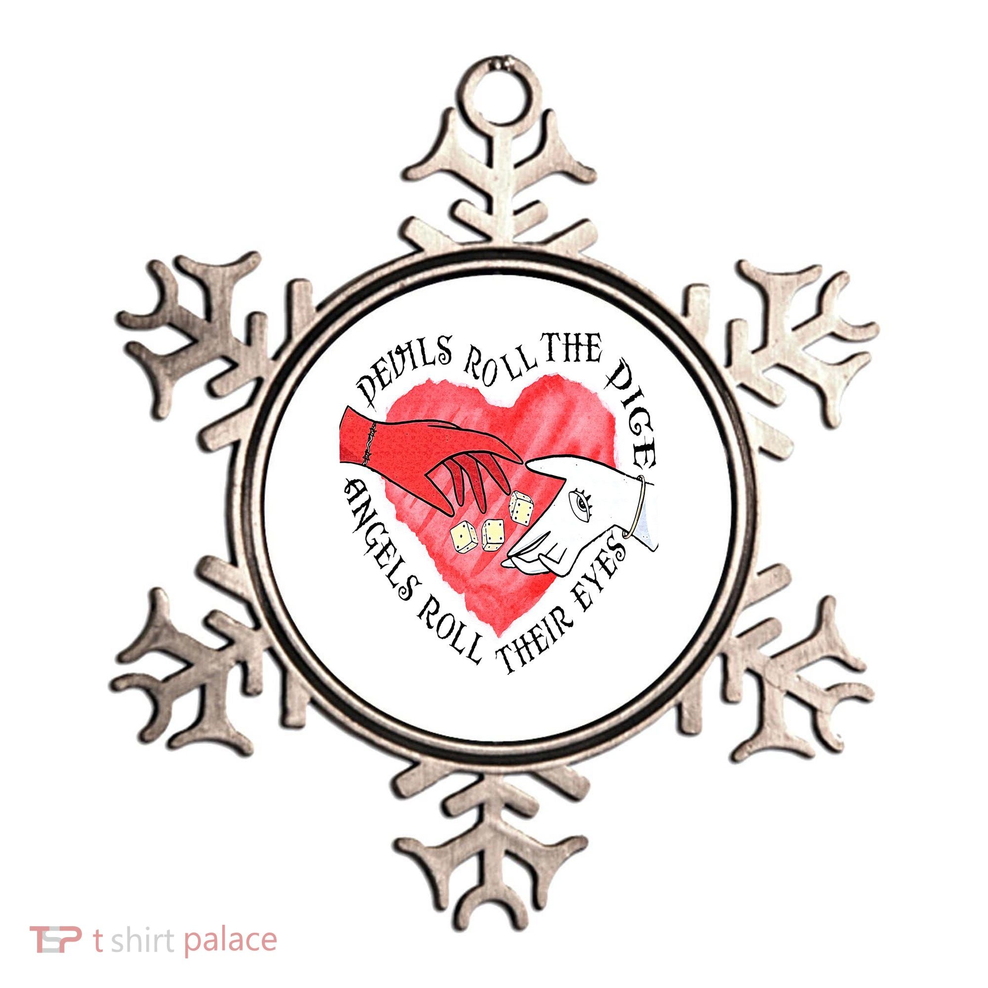 Devils Dice Angels Eyes Valentines Day Ornament