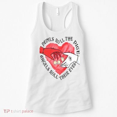Devils Dice Angels Eyes Valentines Day Women's Tank Top