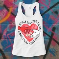 Devils Dice Angels Eyes Valentines Day Women's Tank Top thumb 3