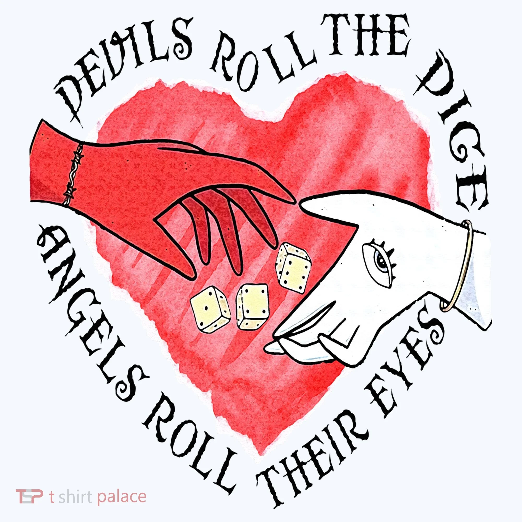 Devils Dice Angels Eyes Valentines Day Women's Tank Top
