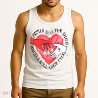 Devils Dice Angels Eyes Valentines Day Tank Top thumb 3
