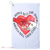 Devils Dice Angels Eyes Valentines Day Golf Towel thumb 0